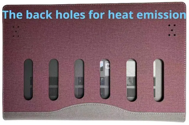 Alt view image 2 of 5 - XJchen Laptop Cover Compatible with Lenovo Yoga 7i (16", Gen 8) 16ARP8 16IRL8 16IAP7 16IAH7 Pro 9 16IRP8 IdeaPad 3 15ITL05 15iiL05 15ARE05 15IGL05 15ALC6 15ITL6 Case Protective Sleeve (Wine red)