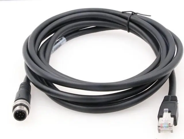 Alt view image 3 of 4 - ZBLZGP M12 8 Pole Male A-Code to RJ45 Ethernet Cat-6 Shielded Cable for Cognex Industrial Camera (2M)