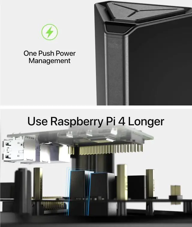 Alt view image 5 of 5 - Argon EON RaspberryPi NAS Case (Network Attached Storage) for Raspberry Pi 4