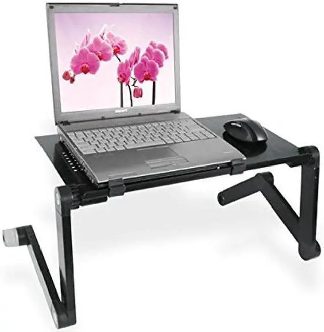Alt view image 4 of 5 - Zippace Adjustable Laptop Computer Lap Desk Portable Multifunctional Cooling Ergonomic Vented Table TV Bed Tray Stand Mount Holder (420 * 260mm, Black)