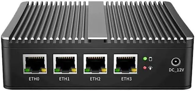 Main image of HKUXZR Micro Firewall Appliance, 4 Inter i226-V 2.5Gbe LAN Ports, Fanless Mini PC Celeron J4125 Quad Core, Support AES-NI Barebone Router PC VPN DDR4 Msata (NO RAM NO SSD)