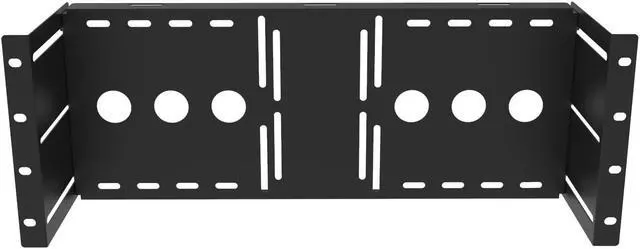Main image of JINGCHENGMEI 4U Universal VESA LCD Monitor Mounting Bracket for 19 inches Server Rack or Cabinet, Black (MMB)