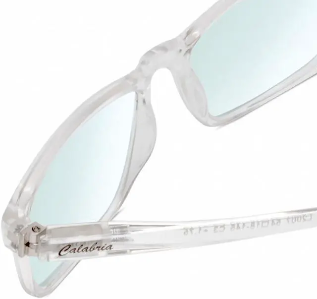 Alt view image 4 of 4 - Medspex L2007 Photochromic Transition Glasses Clear Crystal/Blue Therapeutic Color Therapy Light Sensitivity Indoor Outdoor