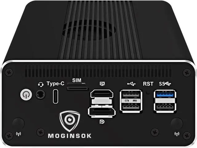 Alt view image 2 of 5 - MOGINSOK Micro Firewall Appliance 10GbE Mini PC with SFP+, Intel Alder Lake N100 (4C/4T) 4xIntel I226-V 2.5GbE 2*Intel 82599ES 10GbE Firewall LTE Router Support AES-NI 8GB DDR5 128GB NVMe SSD