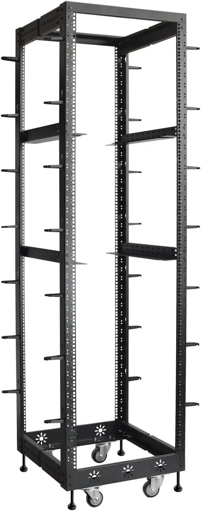 Alt view image 2 of 5 - RIVECO 42U 19 Adjustable Depth Server Rack & M6 Rack Mount Screws Cage Nuts 50 Sets