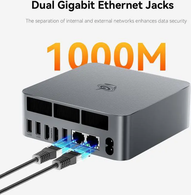 Alt view image 5 of 5 - Beelink EQR6 Mini PC AMD Ryzen 9 6900HX, 24GB DDR5 1TB PCIE4.0 SSD Dual LAN Mini PC with AMD Radeon 680M, Dual 4K Display/ USB3.2/ WiFi6/ BT5.2 / Home/Office/Gaming Mini Computer