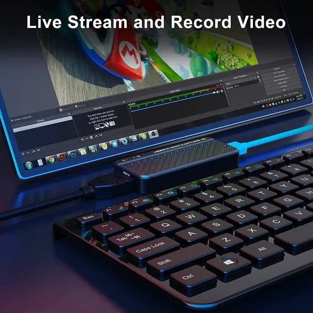 Alt view image 3 of 5 - 4K HDMI Video Capture Card, USB 3.0 Game Capture Card for Live Streaming, 4K30 Full HD 1080P 60fps for PC, PS5/PS4, Nintendo Switch, Xbox Game Console, Webcam, DSLR