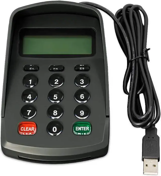 Alt view image 2 of 5 - USB 15 Keys Keypad Numeric Keyboard Numpad/Digital Keyboard/Pin Pad with LCD Plug and Play Support Bank POS Terminal Input Password Numpad Keypad (YD541-Ciphertext)