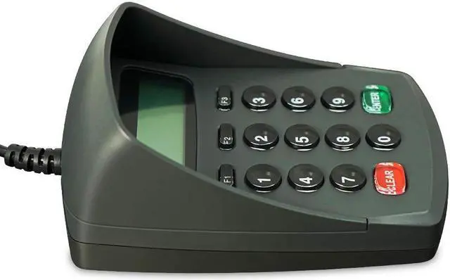 Alt view image 4 of 5 - USB 15 Keys Keypad Numeric Keyboard Numpad/Digital Keyboard/Pin Pad with LCD Plug and Play Support Bank POS Terminal Input Password Numpad Keypad (YD541-Ciphertext)