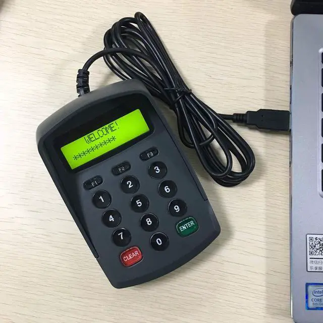 Alt view image 3 of 5 - USB 15 Keys Keypad Numeric Keyboard Numpad/Digital Keyboard/Pin Pad with LCD Plug and Play Support Bank POS Terminal Input Password Numpad Keypad (YD541-Ciphertext)