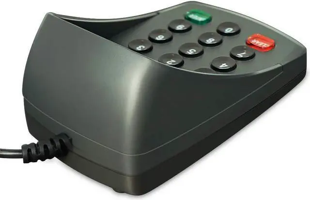 Alt view image 5 of 5 - USB 15 Keys Keypad Numeric Keyboard Numpad/Digital Keyboard/Pin Pad with LCD Plug and Play Support Bank POS Terminal Input Password Numpad Keypad (YD541-Ciphertext)