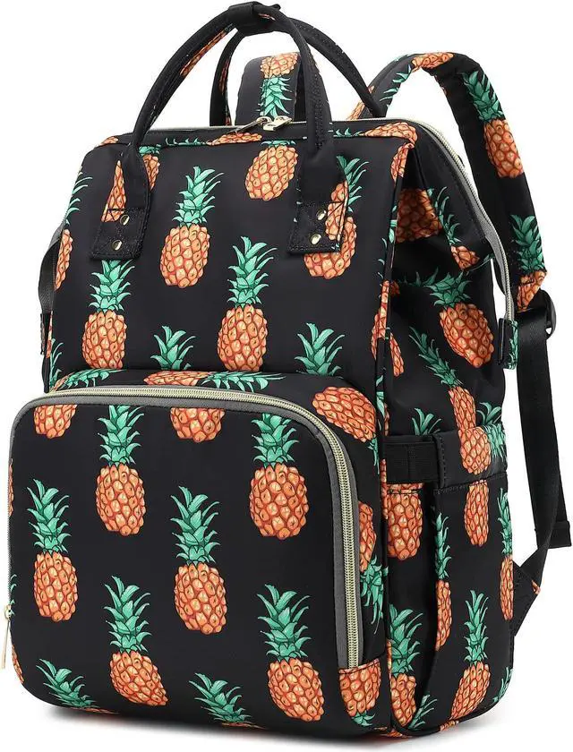 Main image of Xunteny Pineapple Women Laptop Backpack, College School Backpack Bookbag 15.6 Inch Computer Backpacks for Work Business Travel