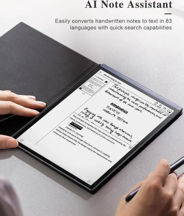 Alt view image 5 of 5 - iFLYTEK AINOTE Air 2 E Ink Tablet,Black Protective Case for iFLYTEK Paper Tablet 8.2",5 pcs Pen Refills for iFLYTEK Writing Tablet
