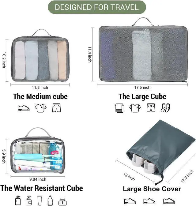 Alt view image 3 of 5 - MOLNIA 50L Expandable Travel Backpack for Men Women, Carry On Backpack Airline Approved, Suitcase Backpack with Packing Cubes, Water Resistant Luggage Backpack Daypack Weekender Bag, Black