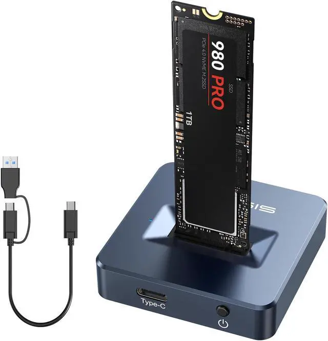 Main image of ACASIS NVME to USB Docking Station, Aluminium Alloy Housing, Fast Heat Dissipation, M.2 SSD Adapter 10Gbps, Support M.2 NVMe & SATA-Based SSDs