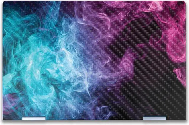 Main image of Carbon Fiber Laptop Skin Compatible with HP Envy x360 14 (2023) - Mystic Smoke - Premium 3M Vinyl Protective Wrap Decal Cover - Easy to Apply | Crafted in The USA by MightySkins