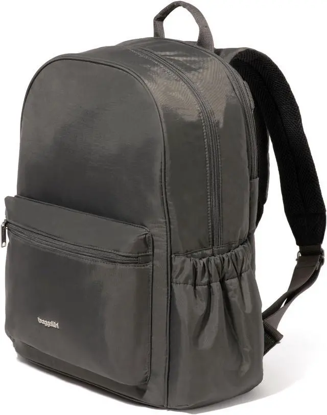 Alt view image 2 of 5 - Baggallini Securtex Anti-Theft Laptop Backpack, Charcoal