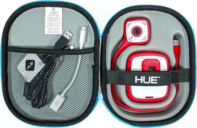 Alt view image 2 of 5 - HUE HD Pro Flexible USB 11x17 Document Camera and Classroom Visualizer for Teachers: Built-in Microphone/Lights, Windows, macOS, Chromebook Compatibility (Red Camera with White Carry Case)