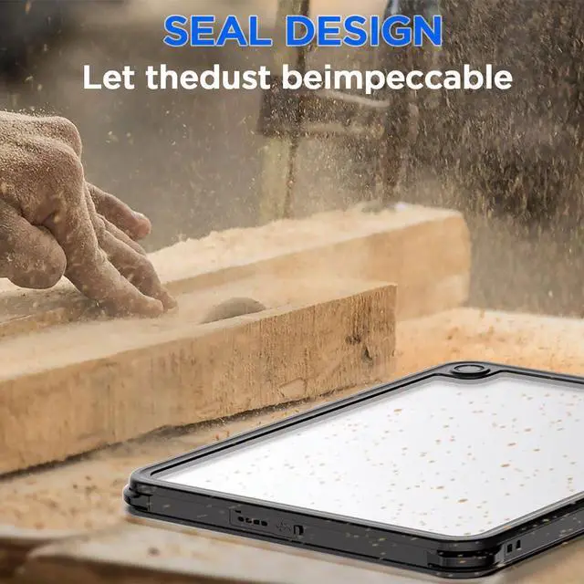 Alt view image 4 of 5 - AICase for Waterproof iPad (A16) 11th Generation 11 Inch 2025 iPad 10th Generation Case 10.9" 2022,[Built-in Screen Protector&Stand] [IP68 Waterproof] Full Body Rugged Shockproof Protective Cover