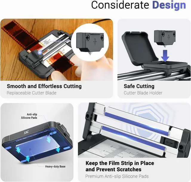 Alt view image 5 of 5 - Negative Slide Film Cutter with Polyester Film Pouch for 35mm 135 Film