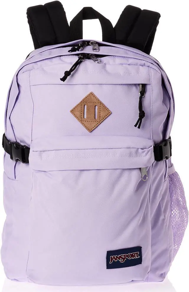 Main image of JanSport Main Campus Backpack - Travel or Work backpack w 15-Inch Laptop Sleeve and Dual Water Bottle Pockets, Pastel Lilac