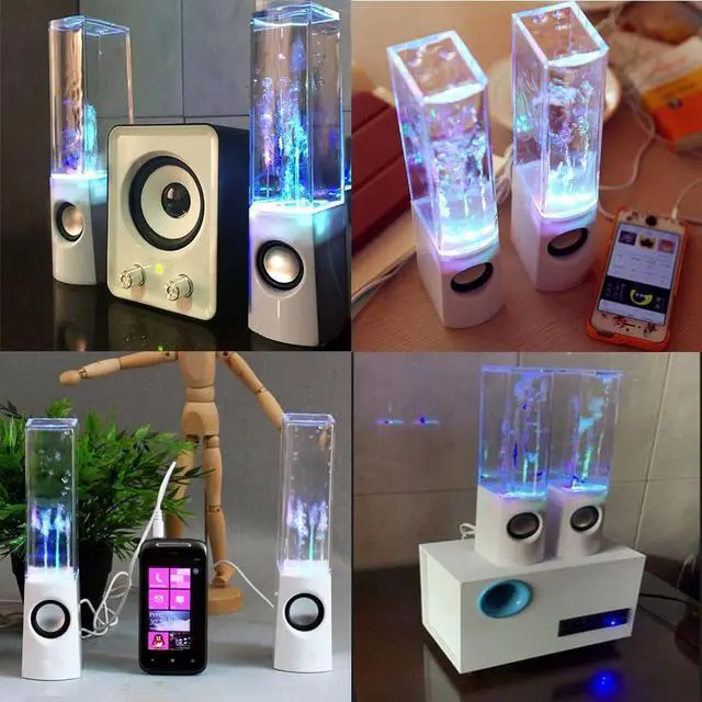 Alt view image 2 of 5 - Gikfun USB 7 Colour LED Water Speaker with Dancing Fountain Light Show Sound Effect for Computer, MP3 Player, Laptop, Smartphone etc. 3.5mm Audio Output EK8485