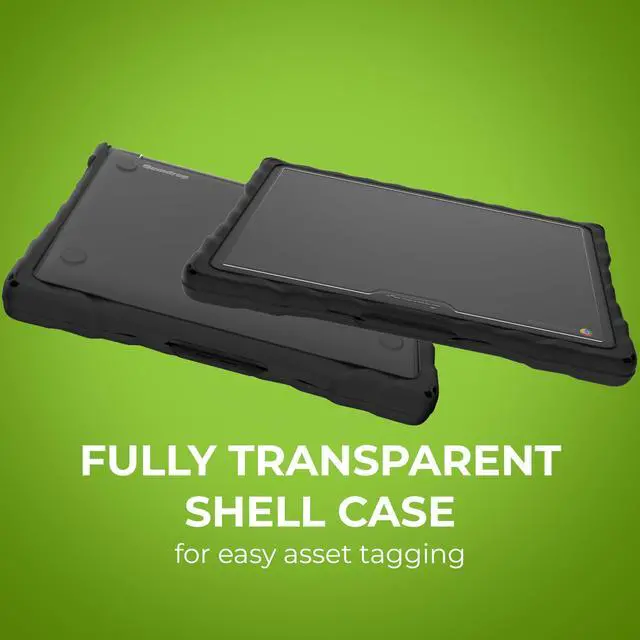 Alt view image 4 of 5 - Gumdrop DropTech Hard Shell Laptop Cover Fits ONLY HP Fortis G11 & G1i |14 inch| Chromebook (Clamshell) Rugged Drop Tested Shockproof Reliable Computer Case Office Travel School Basics - Black