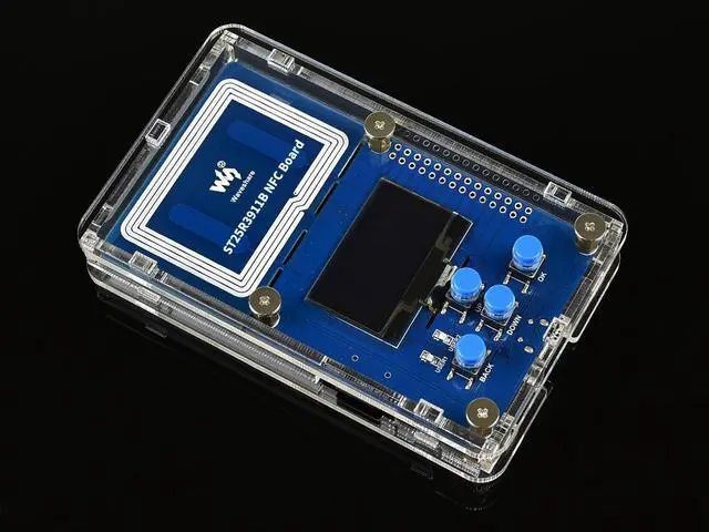 Alt view image 3 of 5 - Waveshare ST25R3911B NFC Development Kit with AT32F413RCT7 Controller NFC Reader OLED Display Supports Multi NFC Protocols