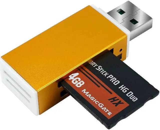Alt view image 3 of 5 - ANXILE HX64 GB Memory Stick Pro-HG Duo for PSP Camera Memory Card and a All in One Reader USB 2.0