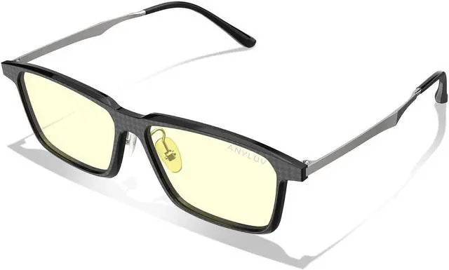 Alt view image 3 of 5 - ANYLUV Blue-Light Glasses-for-men Blue-Light-Blocking Glasses: Lightweight Blue Light Glasses Carbon Fiber Anti Fatigue Gift