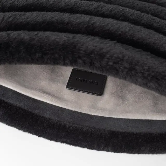Alt view image 3 of 5 - Comfyable Puffy Laptop Sleeve 13 14 15 Inch, Compatible with MacBook Air M4 2025 & MacBook Pro 2024, Soft Faux Fur Fluffy Plush Furry Pillow Case for Computer, Black
