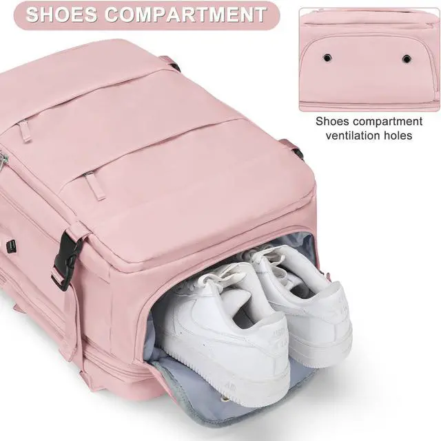 Alt view image 5 of 5 - Casual Backpack Traveling Backpack, A-pink, Expandable, Travel Backpacks