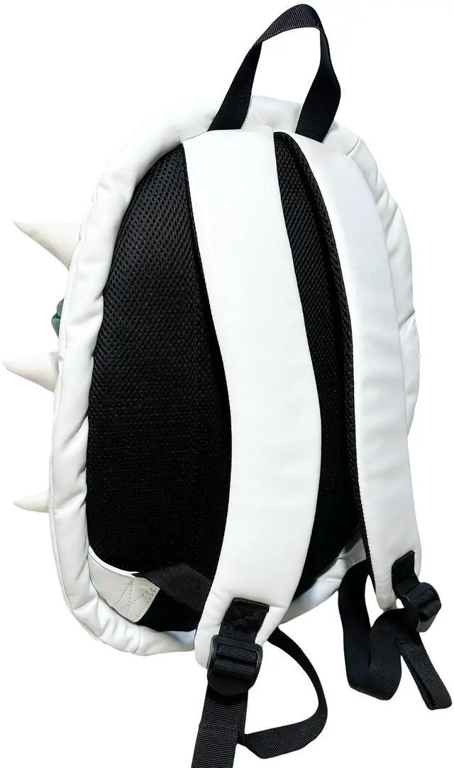 Alt view image 4 of 5 - Bowsette Koopa Cosplay Props White Spiked Laptop Backpack, 14 Inch,Green Turtle Shell Cosplay Backpack