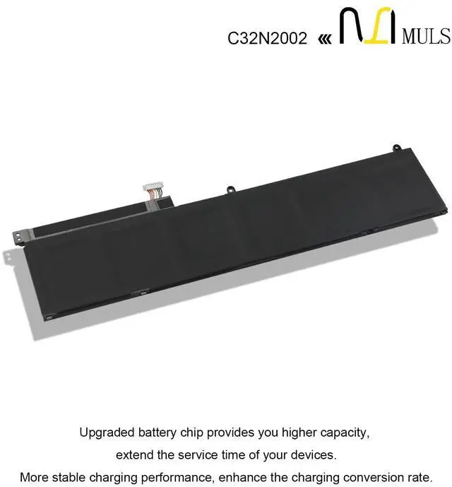 Alt view image 5 of 5 - MULS 96Wh C32N2002 Laptop Battery for ASUS ZenBook Pro 15 OLED UM535 UM535QA UX535 UX535LI UX564PH Flip 15 UX535LI UX564EH UX564EI UX564PH UM535QA-KY901T 0B200-03770000 8380mAh 11.55V 6 Cell