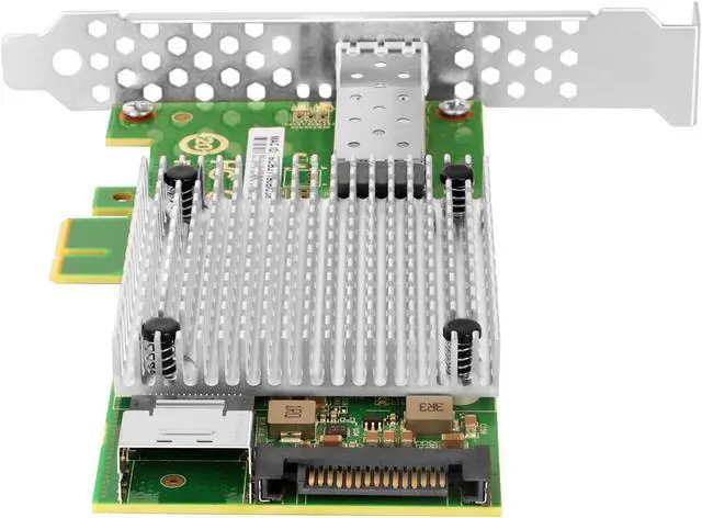 Alt view image 2 of 5 - Euqvos M.2 to 10Gb Ethernet Network Card, Single SFP+ Port, Intel 82599 Chip, M.2 + M Key + SFF 8087, 100/1000/10000 Mbps, with 0.35m(1.1ft) Cable, 10 Gigabit NIC for Windows/Windows Server/Linux