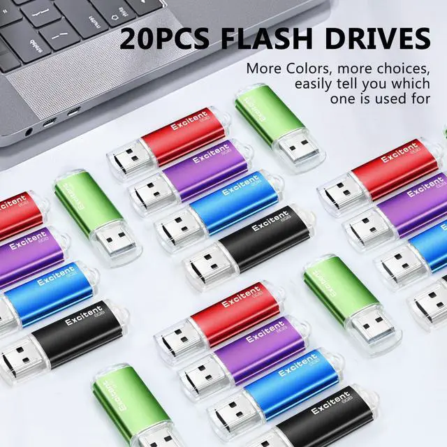 Alt view image 2 of 5 - USB 2.0 Flash Drive 8GB-20Pcs, High-Speed Photo USB Stick Memory External Data Storage Thumb Drive Compatible for PC and More Devices,Easy to Carry30pcs Stickers