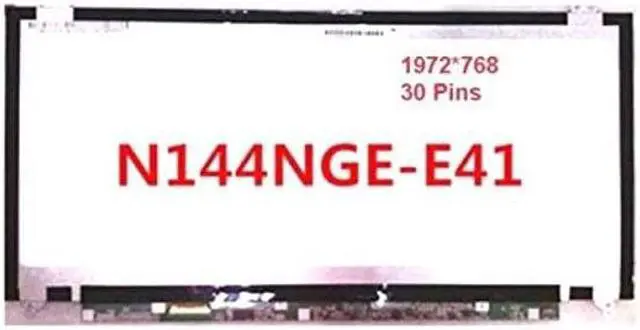 Alt view image 2 of 4 - FULLCOM New 14.4" Compatible with N144NGE-E41 Laptop LED LCD Replacement Screen 1792X768