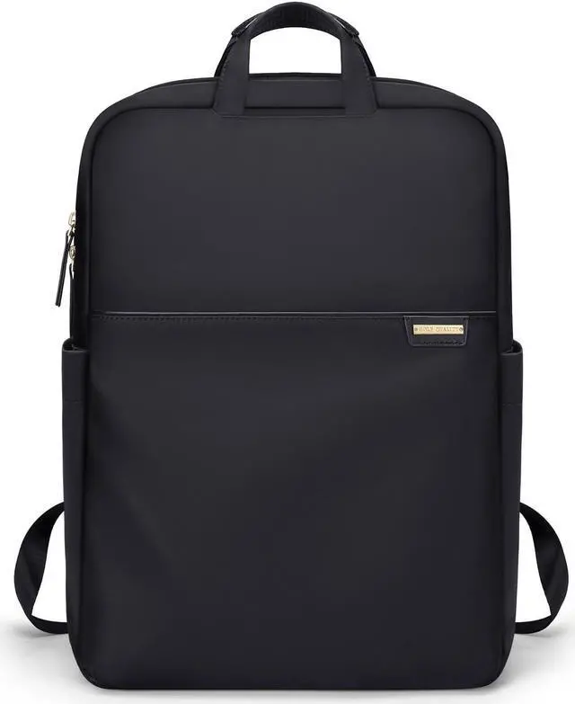 Main image of GOLF QUALITY Slim Laptop Backpack for Women, Lightweight Business Backpack for Women Computer Bag Purse for Commuting, Fit 16 Inch, Black