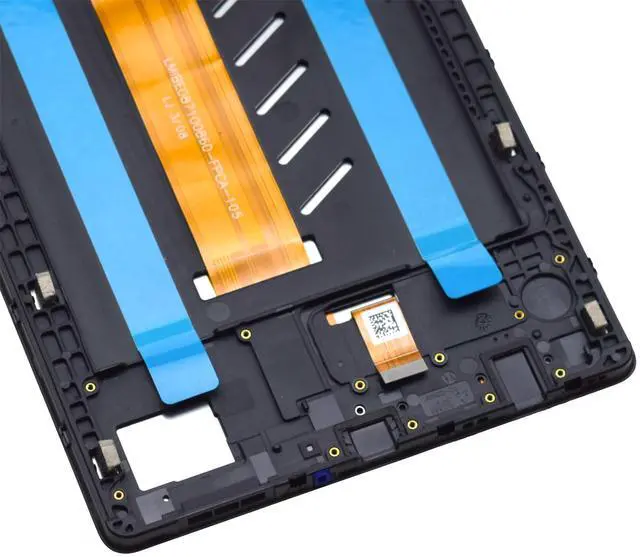 Alt view image 3 of 5 - Full Screen with Screen Frame for Samsung Galaxy Tab A7 Lite Tab A7 Lite Wi-Fi SM-T220 LCD Display Touch Digitizer Screen Replacement with Tool Kit and Adhesive (WiFi Version) Black 8.7"