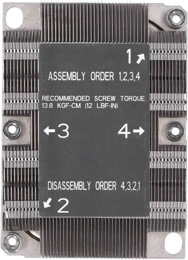 Main image of CPU Heat Sink LGA 3647?0 1U X11, Supports FCLGA3647?0 and The CPU Socket of Xeon Scalable Processor, Computer CPU Cooling for Purley CPU Heat Sink Cooling