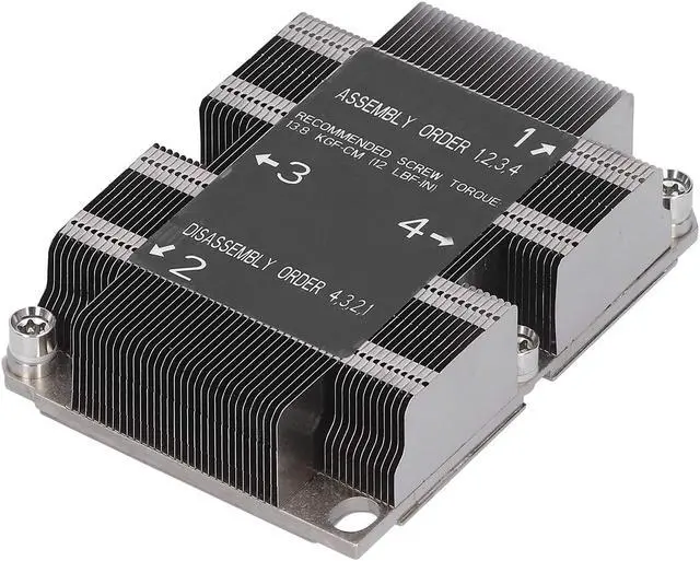 Alt view image 2 of 5 - CPU Heat Sink LGA 3647?0 1U X11, Supports FCLGA3647?0 and The CPU Socket of Xeon Scalable Processor, Computer CPU Cooling for Purley CPU Heat Sink Cooling