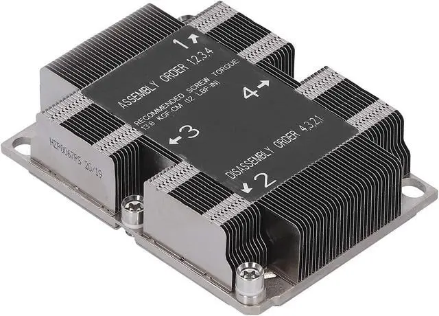 Alt view image 3 of 5 - CPU Heat Sink LGA 3647?0 1U X11, Supports FCLGA3647?0 and The CPU Socket of Xeon Scalable Processor, Computer CPU Cooling for Purley CPU Heat Sink Cooling