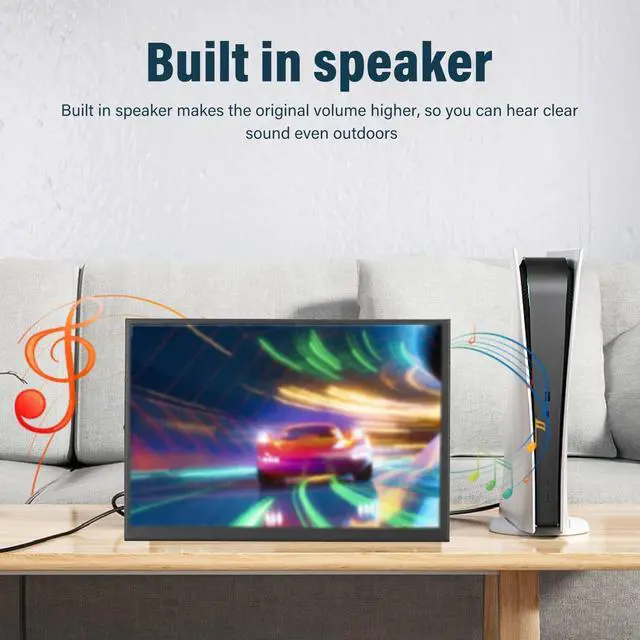 Alt view image 3 of 5 - 8.9 Inch Touchscreen Monitor, 1920x1200 Portable Screen, for HDMI LCD Display 160 Degrees Full View Display Panel for RPi 4 3 2 for Zero B A for for OS X