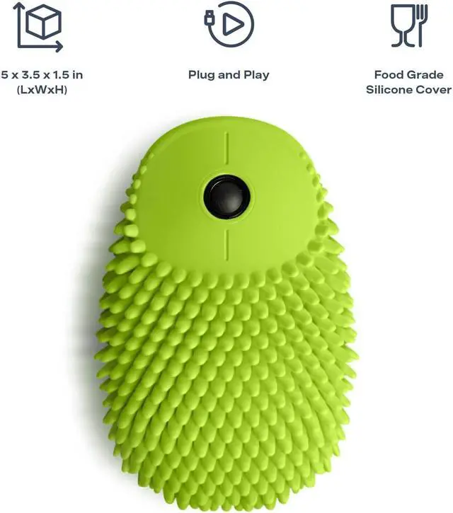 Alt view image 2 of 5 - HedgeHog Health Hoglet Wireless Computer Mouse  Cute, Functional, and Tactile Fidget Tool. Combines Stress Relief with Comfort and Style, Perfect for Enhancing Focus and Productivity (Green)