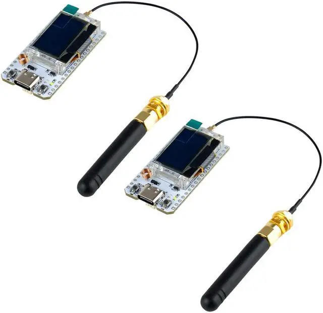 Main image of DIYmall 915MHz ESP32 LoRa V3 Development Board SX1262 0.96 Inch OLED Display WiFi+BLE Lora Kit with LoRa Antenna for Arduino IOT Smart Home (2Sets)