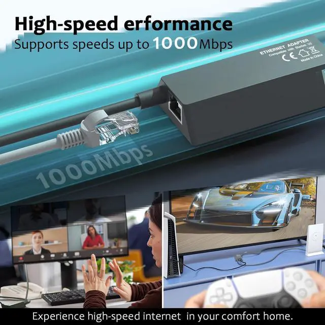 Alt view image 4 of 5 - Starlink Ethernet Adapter for Wired External Network Gen2, Generic Starlink Ethernet Adapter Satellite Internet V2,Stable Connectivity
