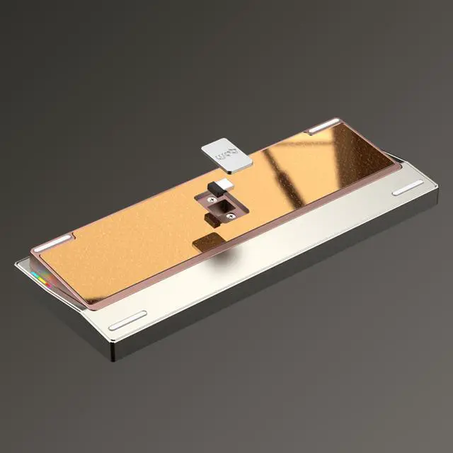 Alt view image 4 of 5 - KEEBMONKEY WOBKEY Crush 80 Reboot CNC Aluminum 5-Second Quick-Release Triple-Mode Connectivity Mechanical Keyboard with Superior Acoustics (Pro Silver)