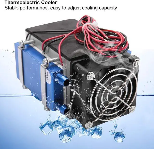 Alt view image 3 of 5 - 12V Semiconductor Refrigeration Cooler Kit 280W Air Cooling Device Water Cooling System for Small Space Cooling