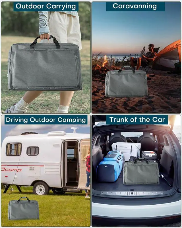 Alt view image 4 of 5 - LuxiSync Traveling Case for Starlink Gen 3, Gen 3 Carry Case for Outdoor Camping and RV Trips, Easy-to-Carry Organizer for Starlink Dish and Accessories