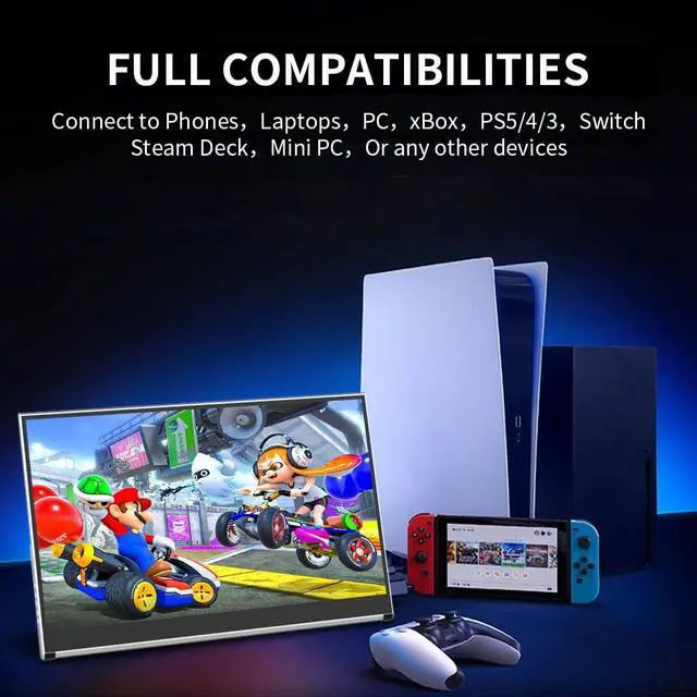 Alt view image 4 of 5 - Magedok Portable Monitor OLED 4k,15.6 Inch Touchscreen Display UHD DCI-P3 100%, Anti-Glare,1Ms,MPP Stylus Pen Compatible,Laptop External Screen HDR Eye Care Gaming Computer Display W/Stand Sliver